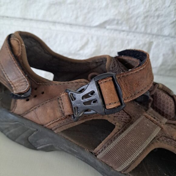 TEVA 6153 Brown Leather Active Hiking Casual Sandals Size US 12 EUR 45.5 UK 11 - Picture 3 of 9